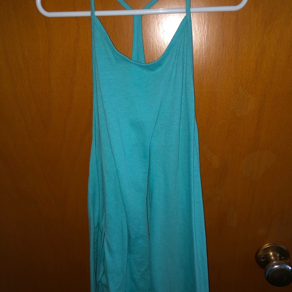 Blue Hollister Cropped Tanktop